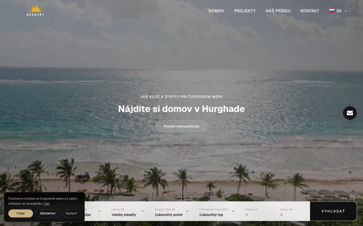 Screenshot of goegypt.sk