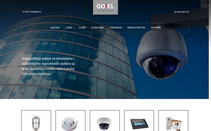 Screenshot of goel.hr