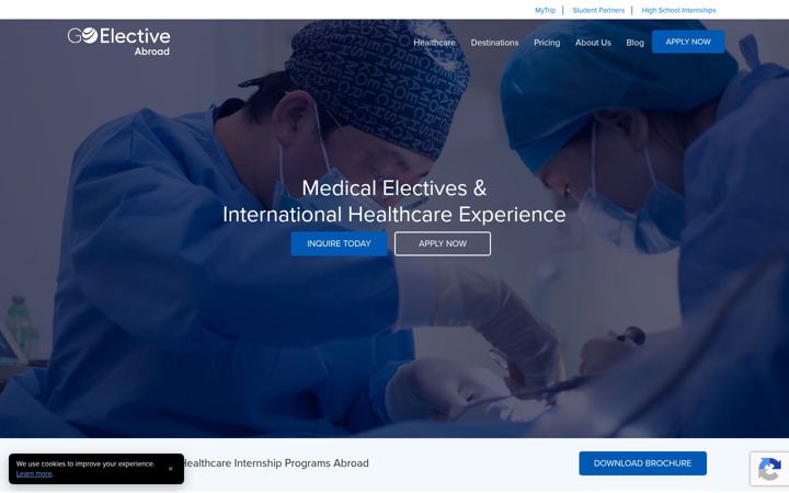 Screenshot of goelective.org