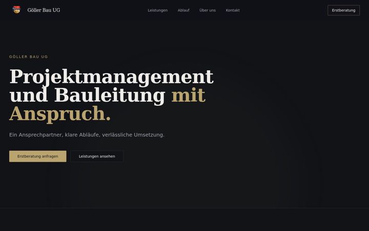 Screenshot of goellerbau.de