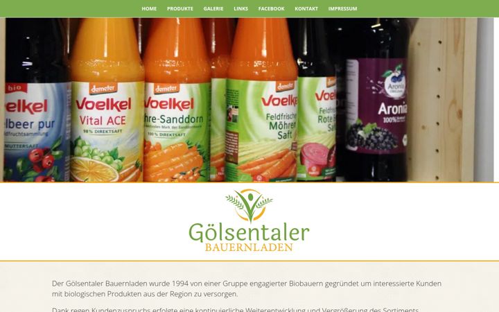 Screenshot of goelsentaler-bauernladen.at