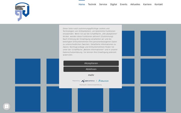 Screenshot of goemann-dental.de