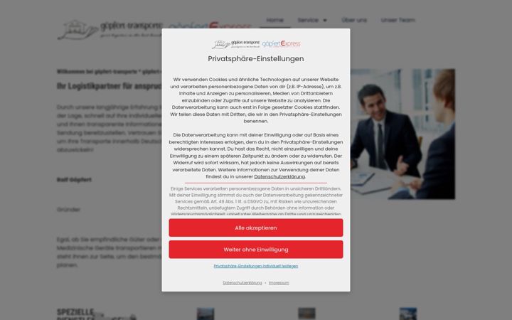 Screenshot of goepfert-express.de