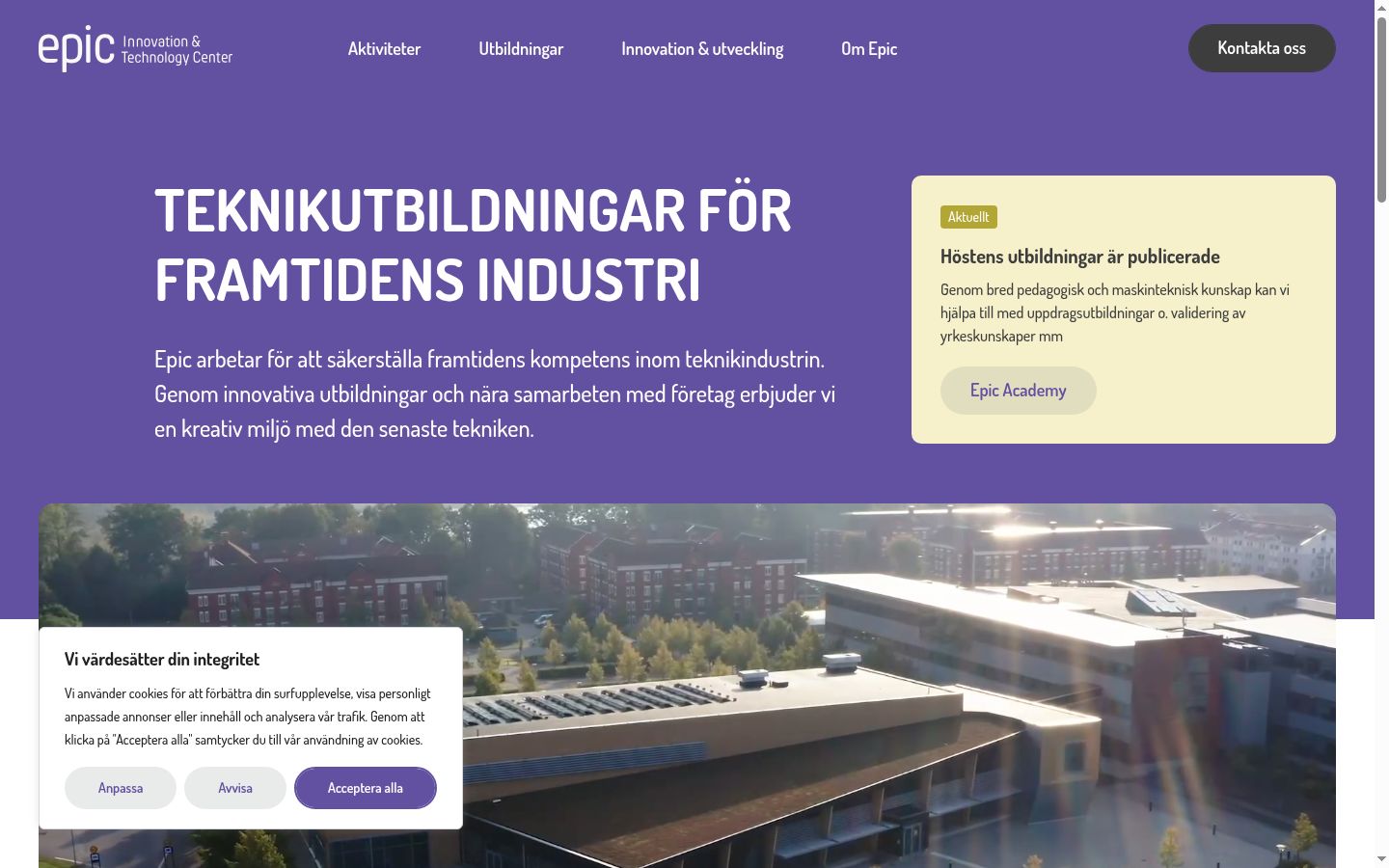 Screenshot tal-banner tal-kunsens muri qabel kwalunkwe interazzjoni