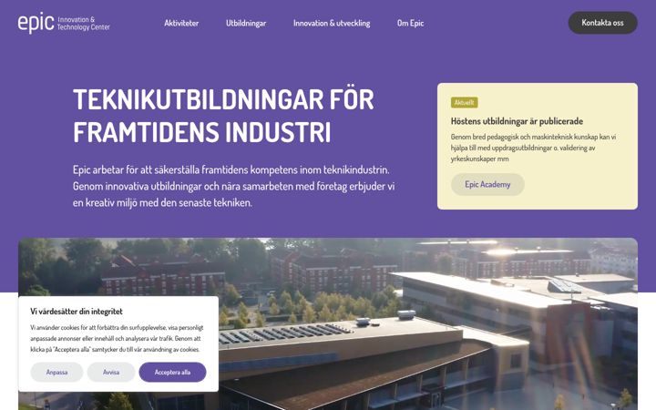 Screenshot of goepic.se