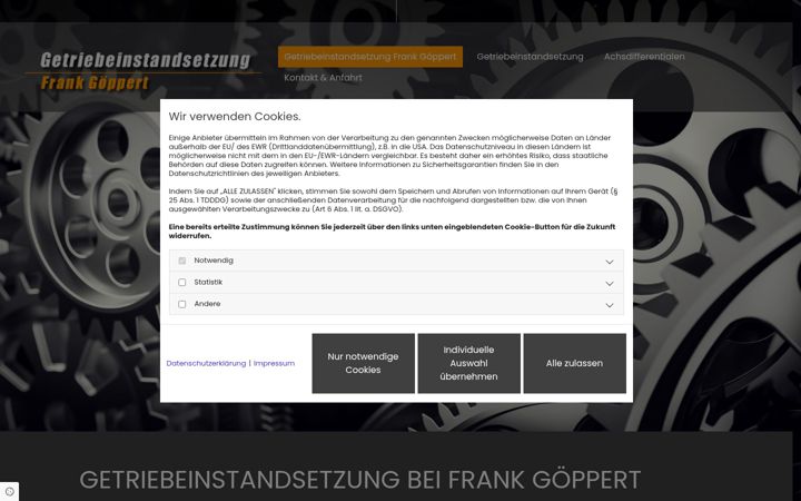 Screenshot of goeppert-getriebe.de
