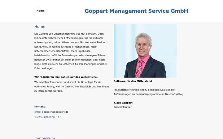 Screenshot of goeppert.de