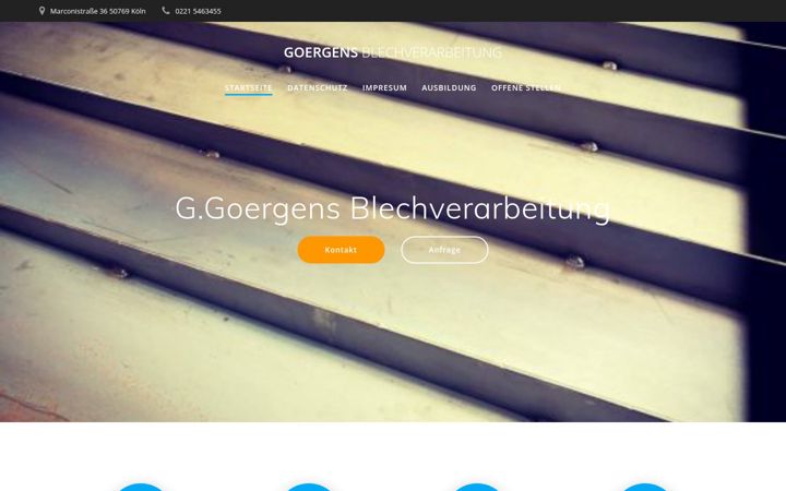 Screenshot of goergensblech.de