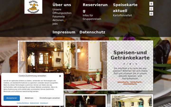 Screenshot of goerlitzer-kartoffelhaus.de