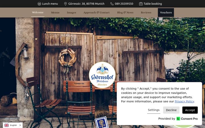 Screenshot of goerreshof.de