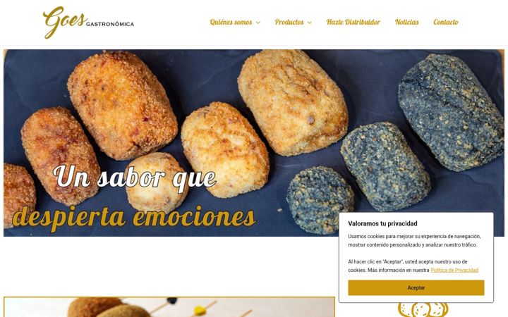 Screenshot of goesgastronomica.com