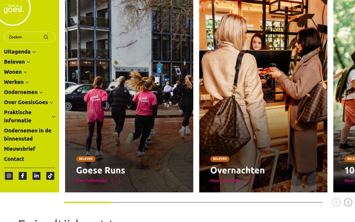 Screenshot of goesisgoes.nl