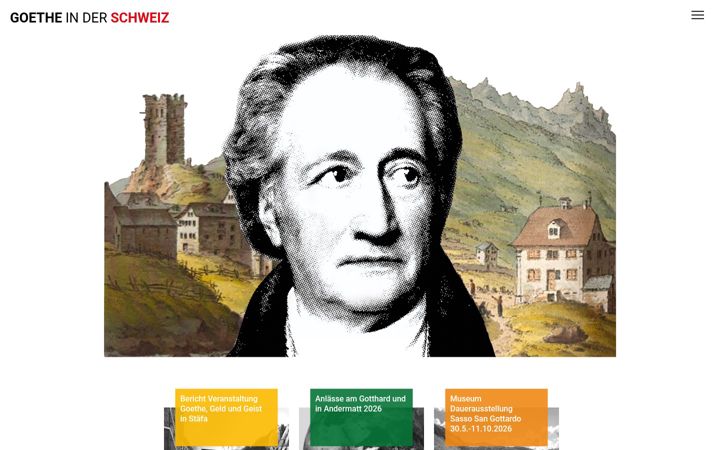 Screenshot of goethe-schweiz.ch