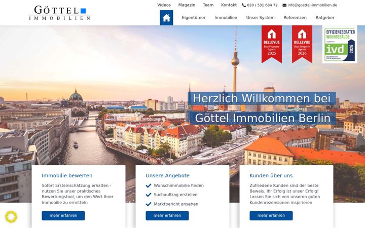 Screenshot of goettel-immobilien.de