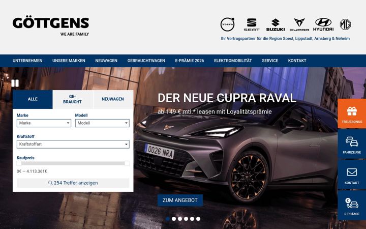 Screenshot di goettgens.de