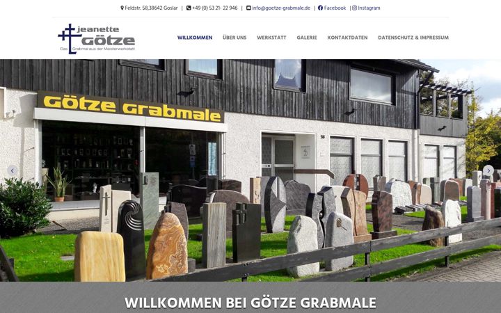 Screenshot of goetze-grabmale.de