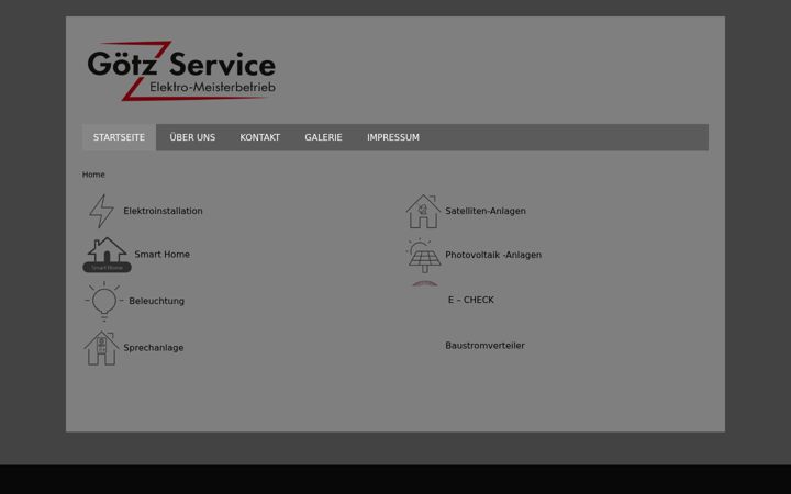 Screenshot of goetzelektroservice.net