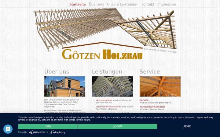 Screenshot of goetzen-holzbau.de
