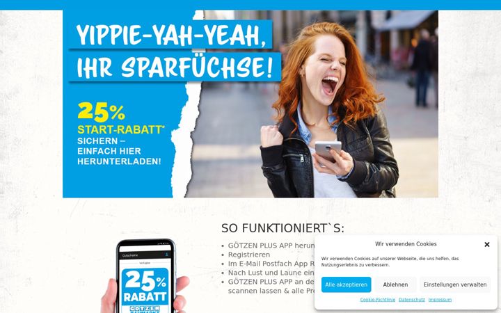 Screenshot of goetzen-plus.de