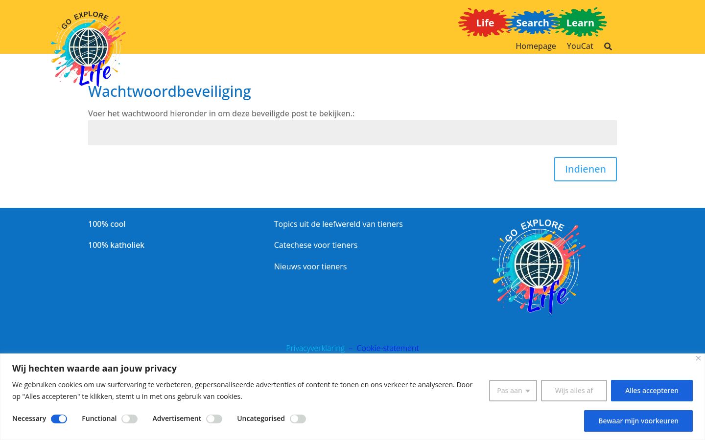 Screenshot des Einwilligungsbanners vor jeglicher Interaktion