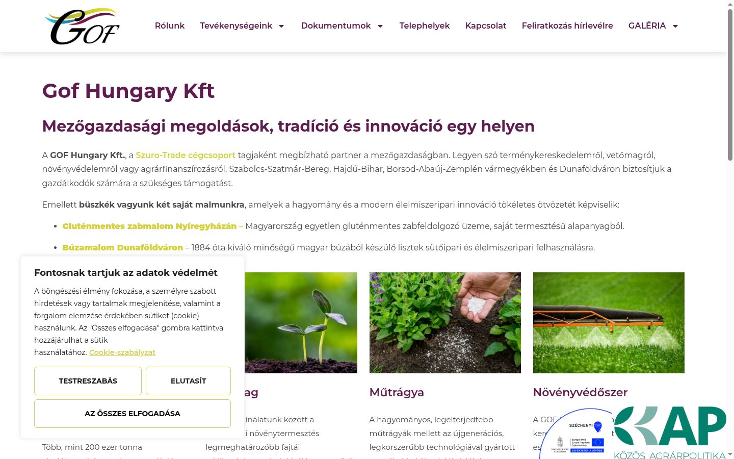 Skærmbillede af samtykkebanneret, som det blev vist før nogen interaktion