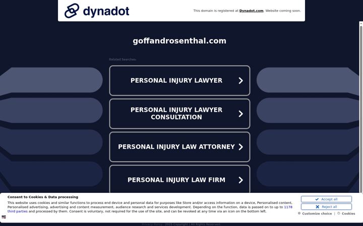 Screenshot of goffandrosenthal.com