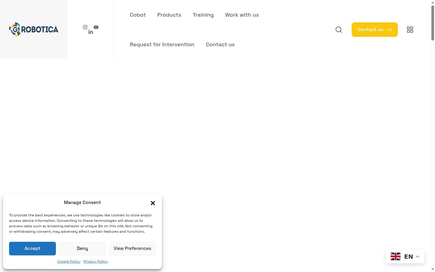 Screenshot tal-banner tal-kunsens muri qabel kwalunkwe interazzjoni