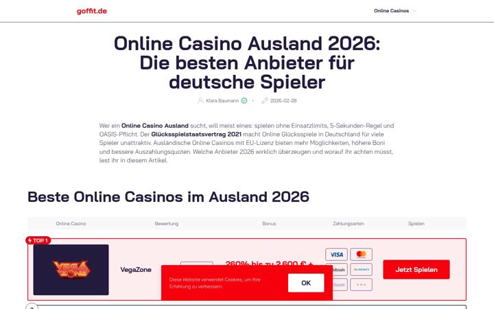 Screenshot of goffit.de