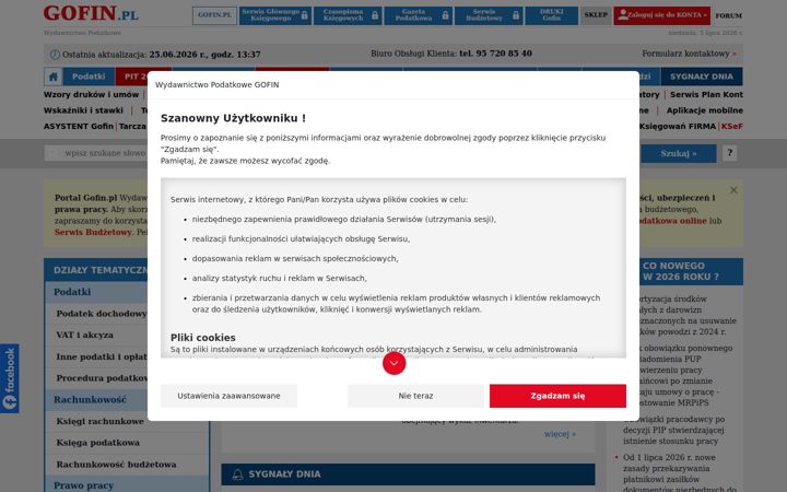Screenshot of gofin.pl