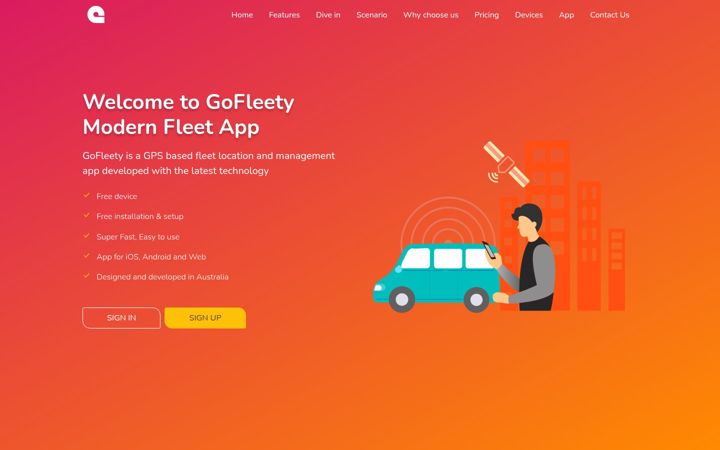 Screenshot of gofleety.com.au