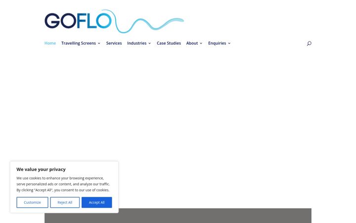 Screenshot of gofloscreens.co.uk
