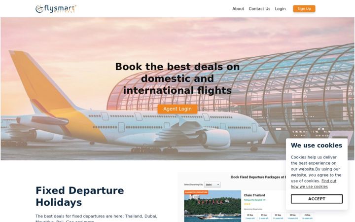 Screenshot of goflysmart.com