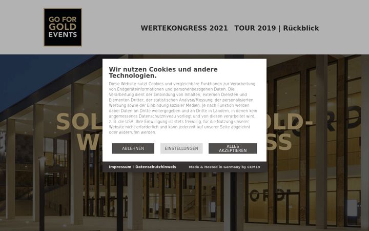 Screenshot of goforgold.de