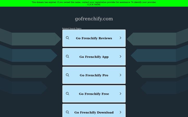 Screenshot of gofrenchify.com