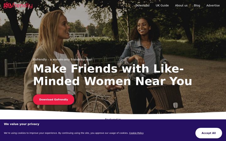 Screenshot of gofrendly.co.uk