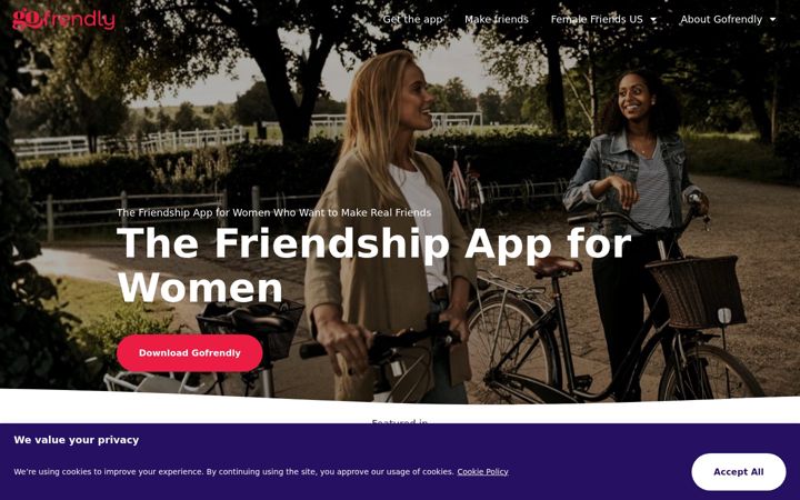 Screenshot of gofrendly.com