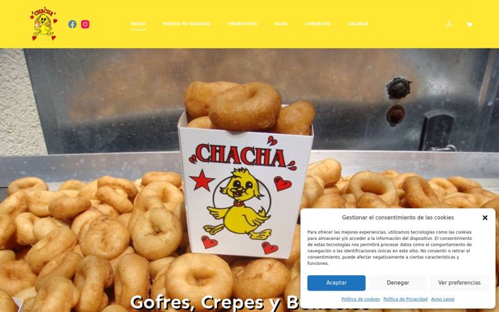 Screenshot of gofreschacha.es