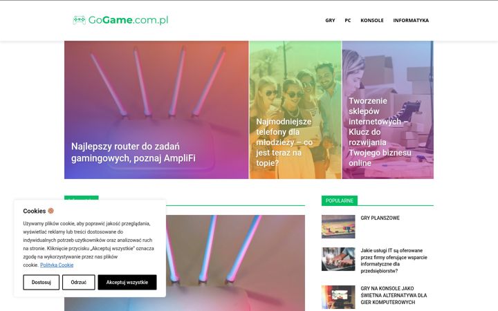 Screenshot of gogame.com.pl