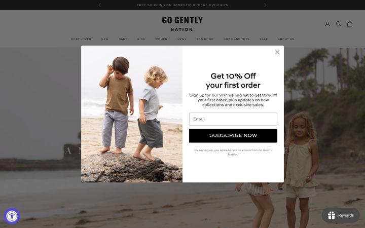 Screenshot of gogentlynation.com