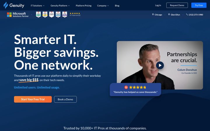 Screenshot of gogenuity.com