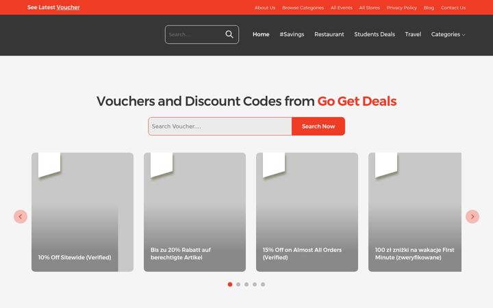 Screenshot of gogetdeals.co.uk