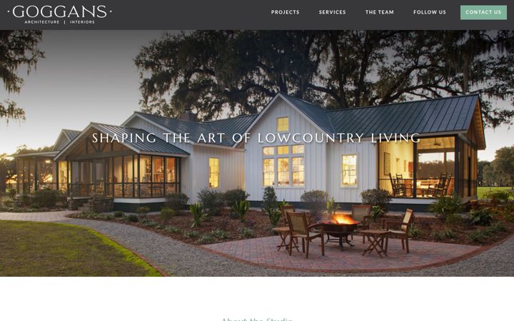 Screenshot of goggansarchitecture.com
