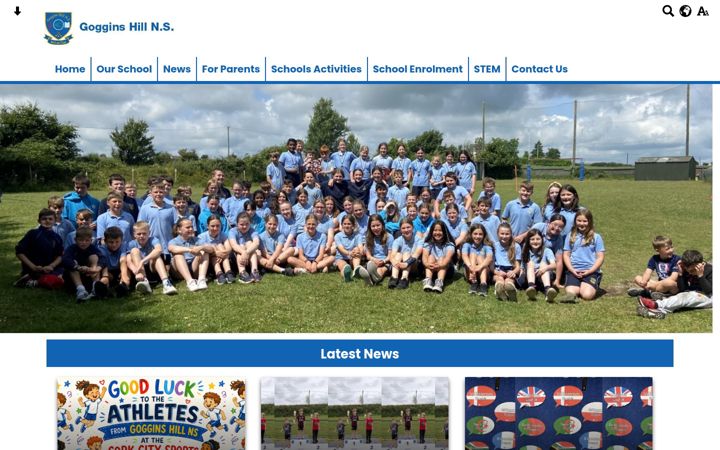 Screenshot of gogginshillschool.com