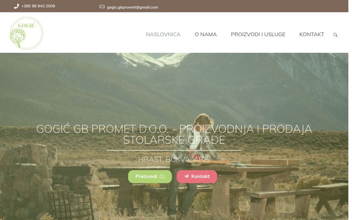 Screenshot of gogicgbpromet.hr
