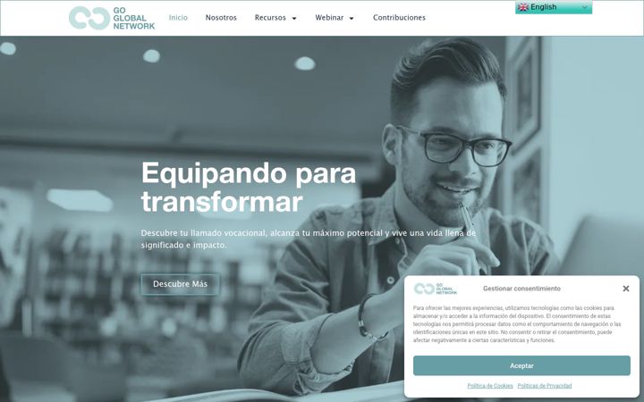 Screenshot of goglobalnet.org