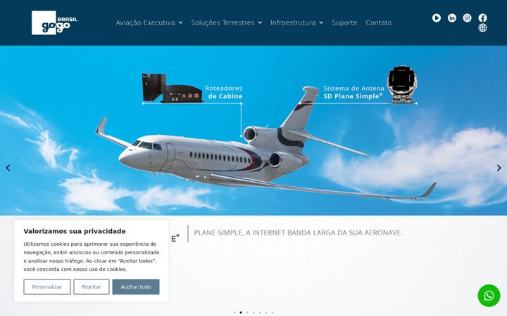 Screenshot of gogoair.com.br