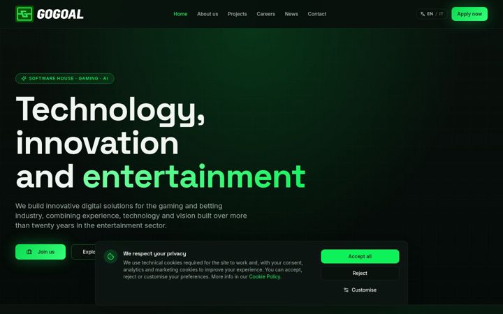 Screenshot of gogoal.it