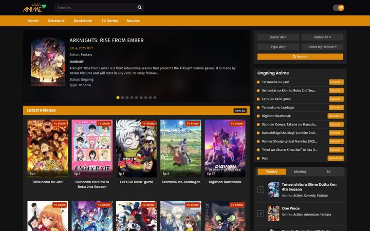 Screenshot van gogoanime.by
