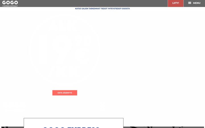 Screenshot of gogoexpress.fi