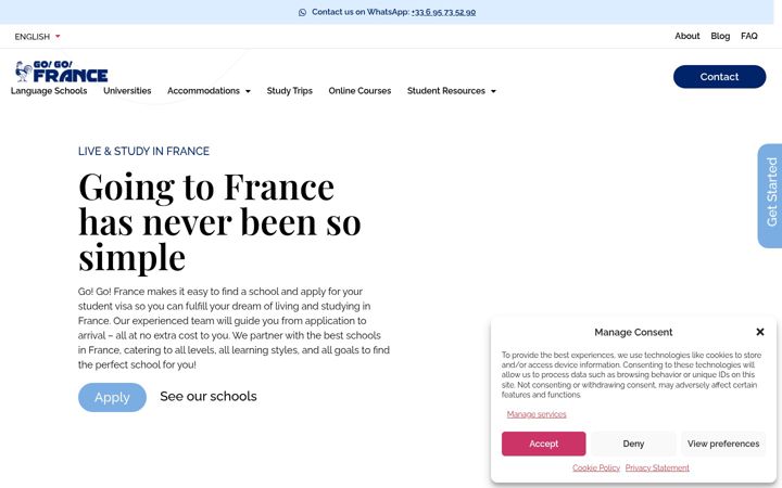 Screenshot of gogofrance.com